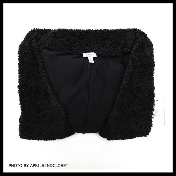 BLACK LONG DRAPED SHAWL OVERSIZED CARDIGAN A3C - Picture 5 of 8